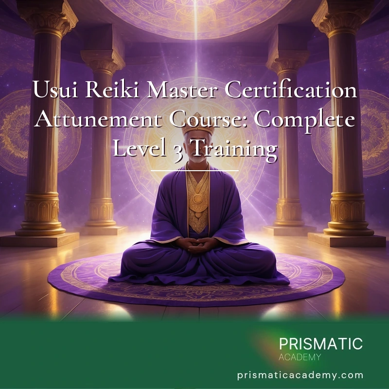 Usui Reiki Master Certification Attunement Course: Complete Level 3 Training